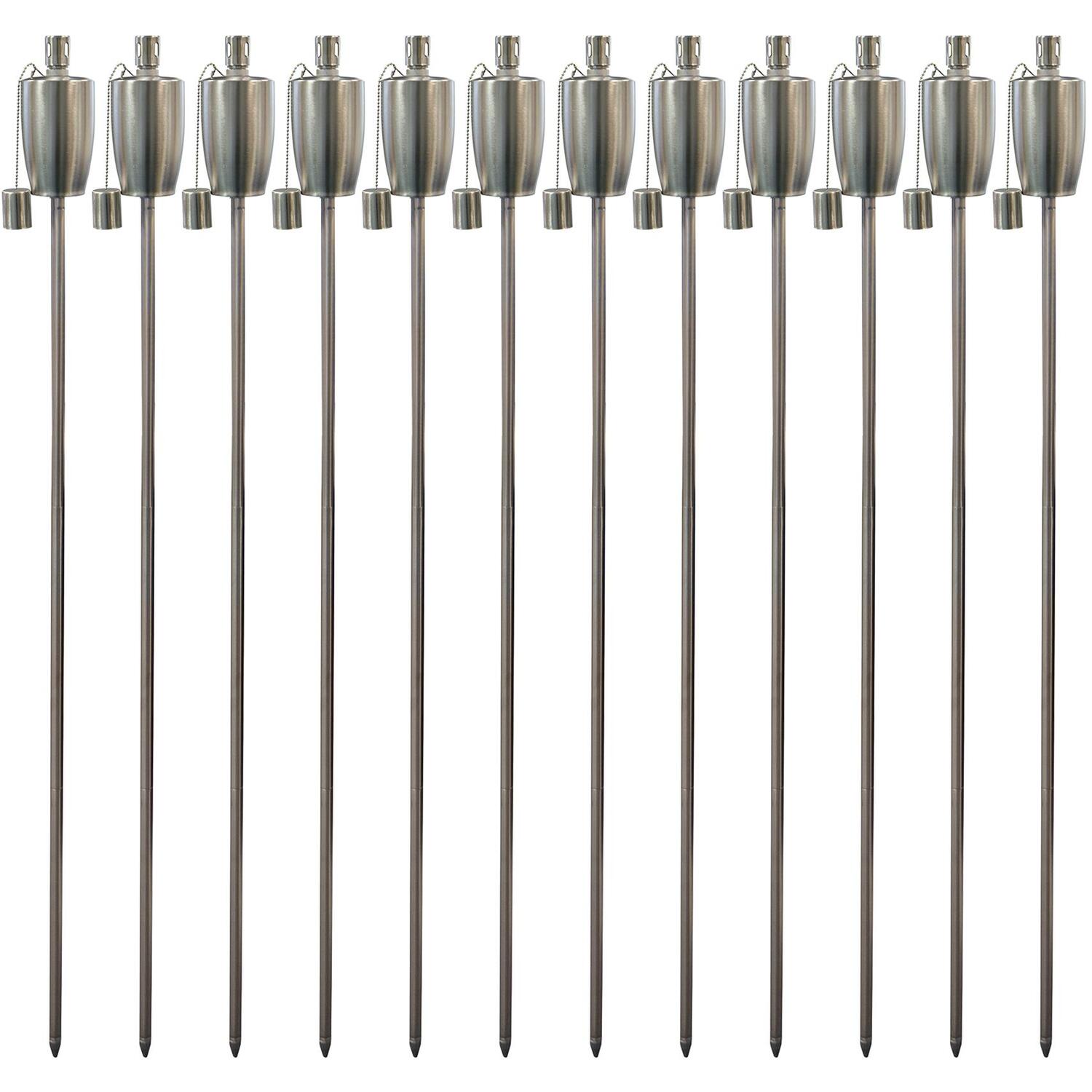 Image of Metal Garden Torches - Barrel -&hellip;