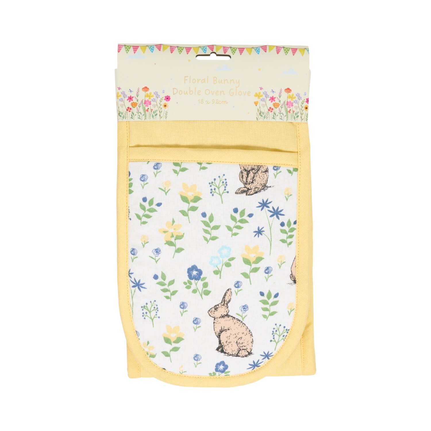 Image of Floral Bunny Double Oven Glove -&hellip;