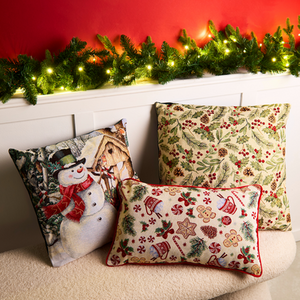 Snowman Tapestry Cushion