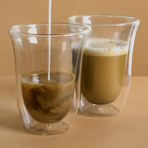 La Cafetire Set of 2 Double-Walled Latte Mugs
