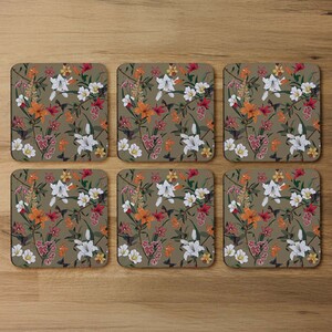 Selection Of Flowers Coaster