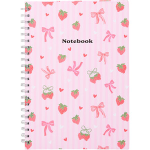 Strawberry Bow Notebook A4