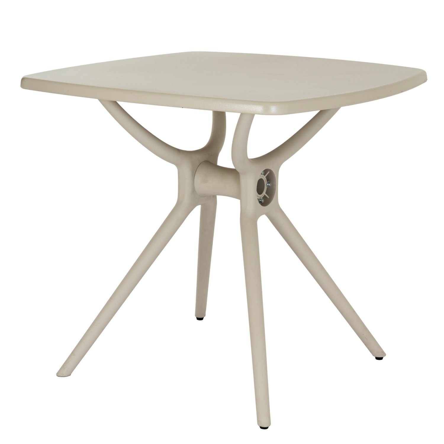 Alto Putty Grey Outdoor Dining Table Modern Square Design - Grey