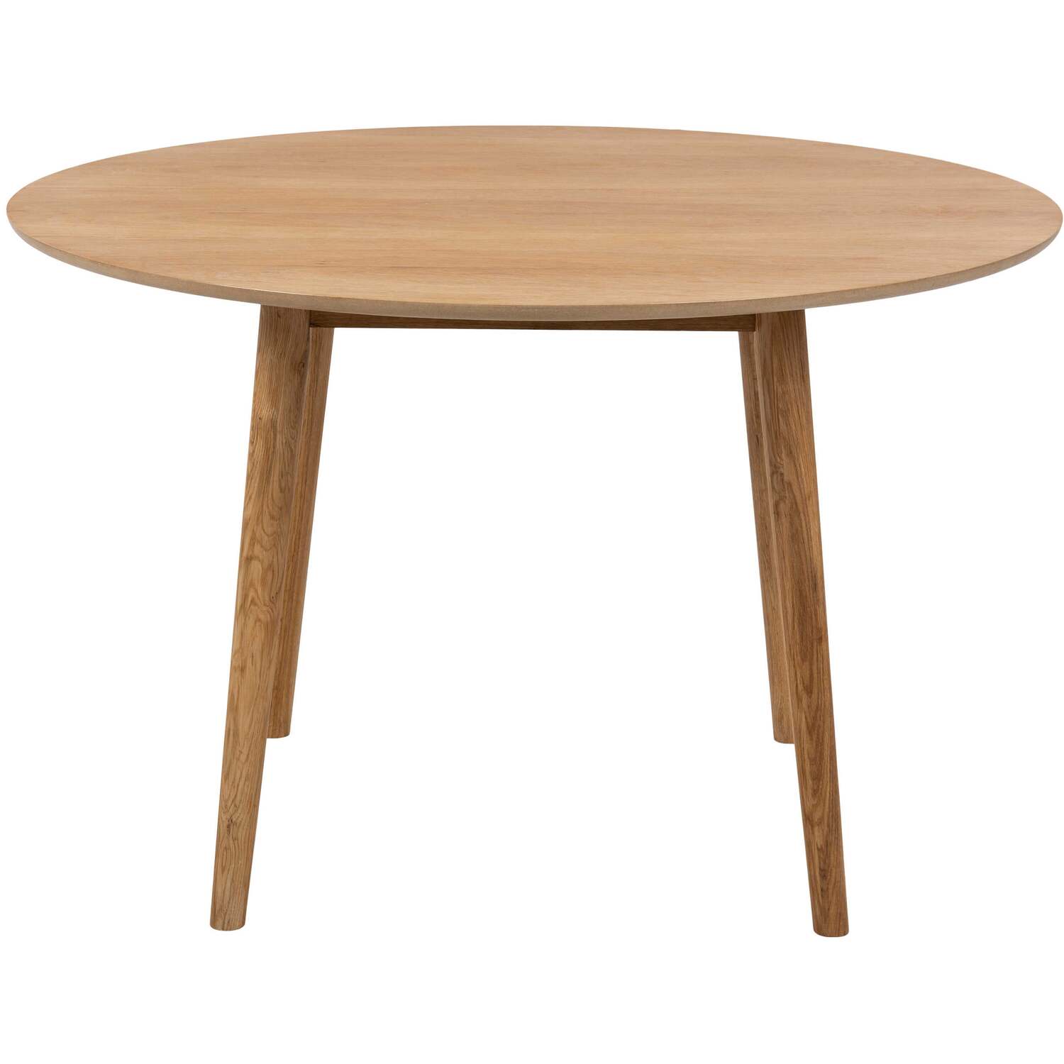 Debrecen Solid Round Dining Table Matt Natural Finish - Natural