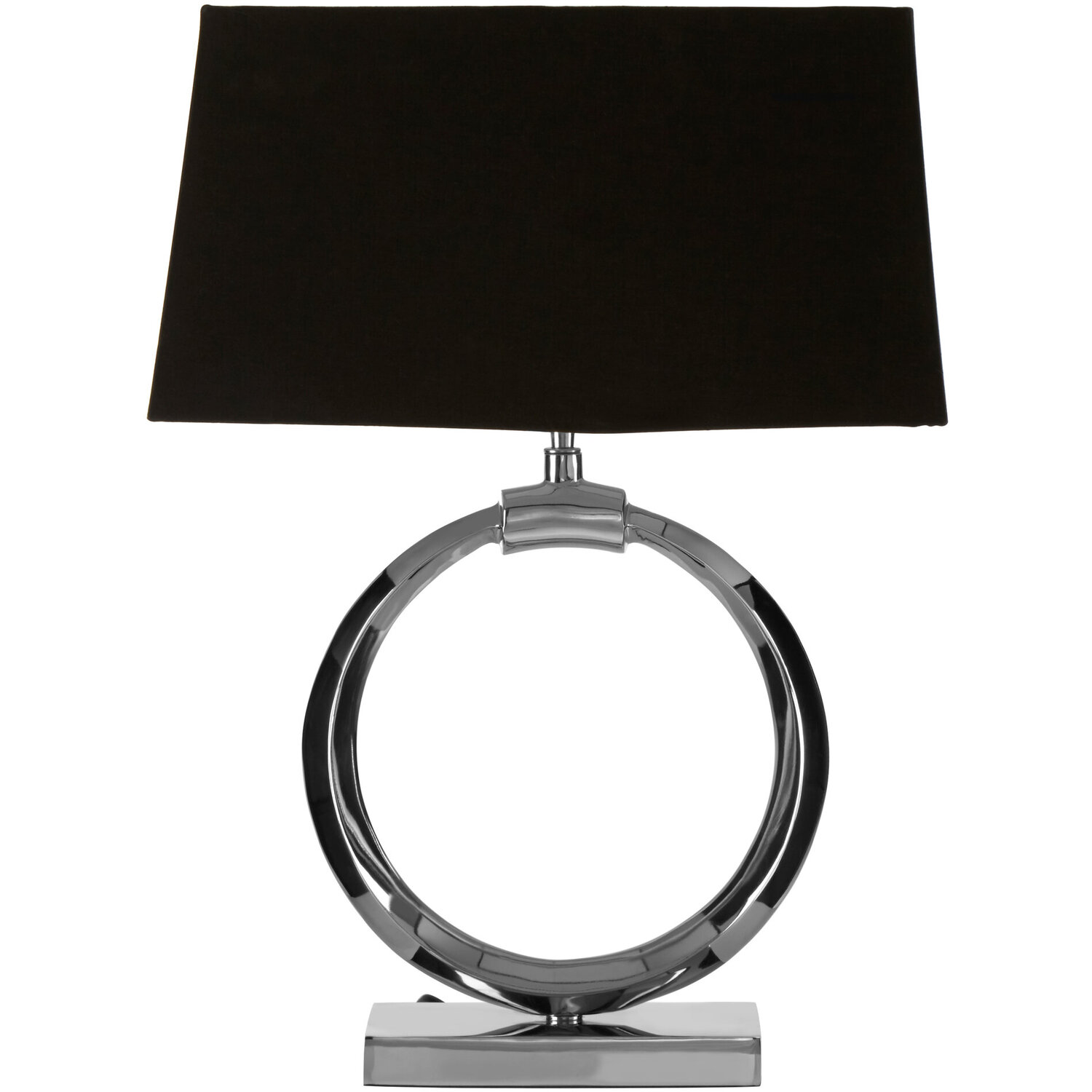 Skye Table Lamp with Single Ring Base - Black