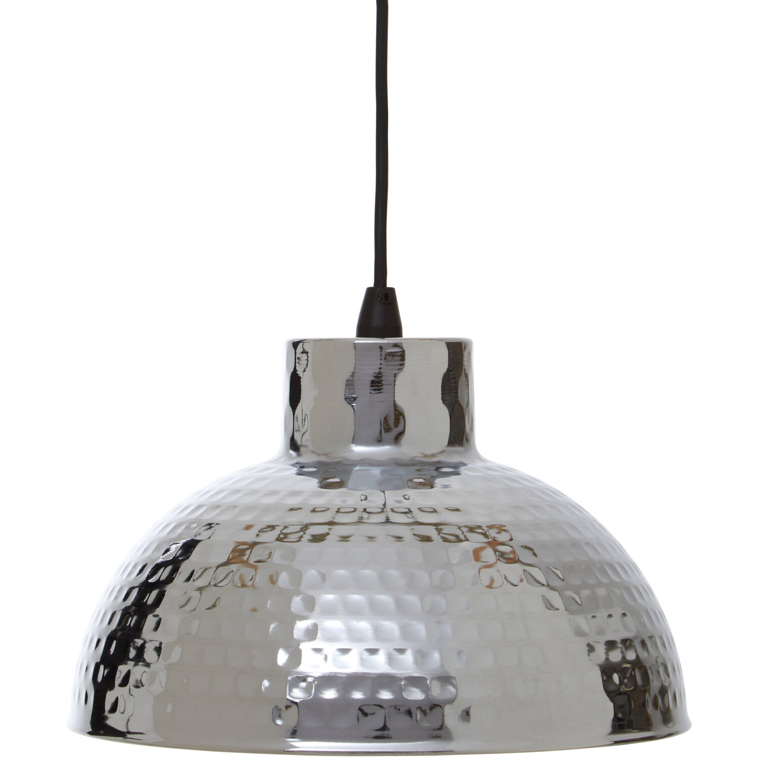 New Foundry Chrome Finish Iron Pendant light - Silver