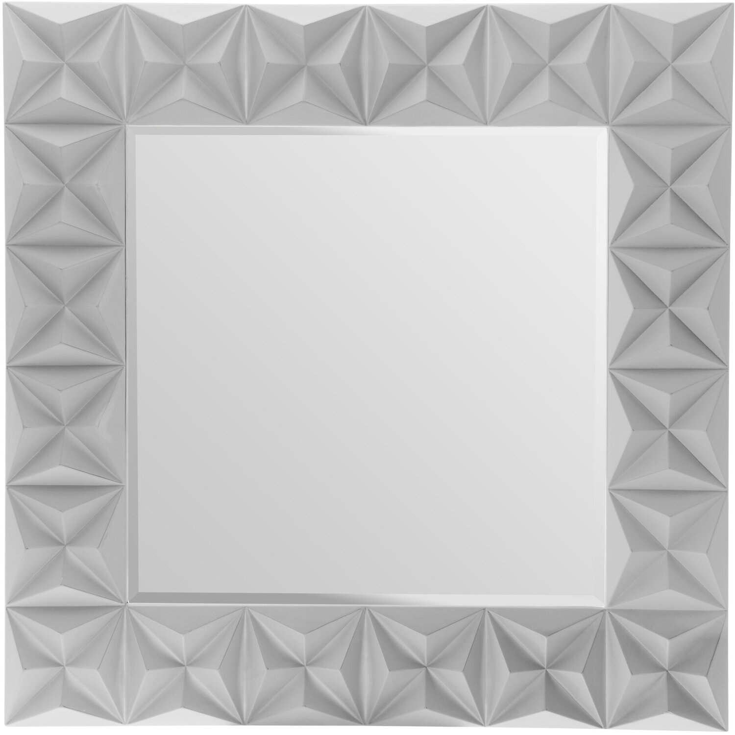 Milania Bevelled Wall Mirror - Grey