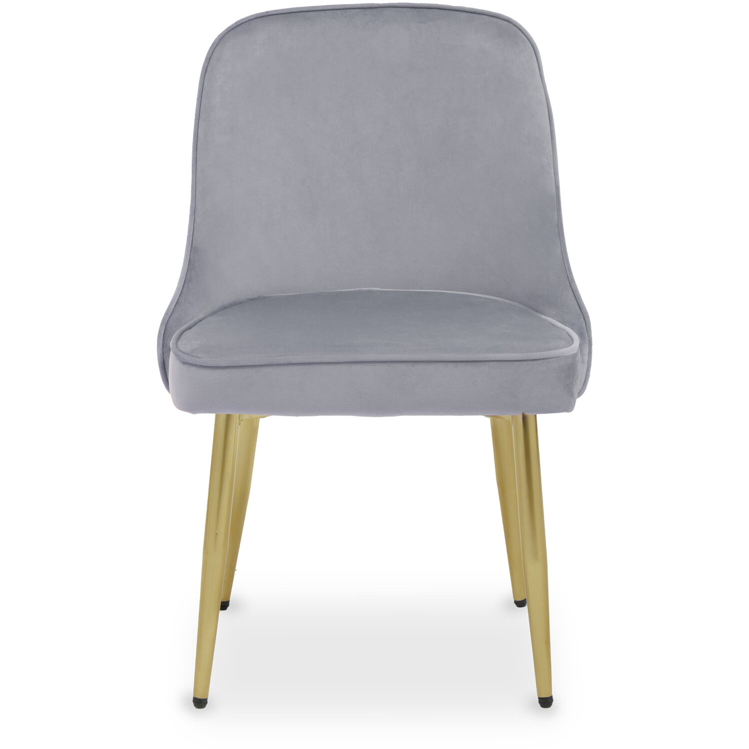 Demi Grey Velvet Dining Chair - Grey
