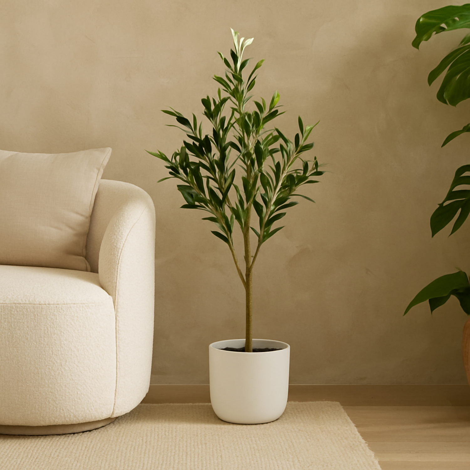Toscana Artificial Olive Tree Pot Not Included - Green