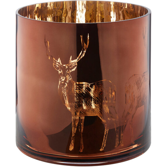 Large Brown Stag Candle Holder