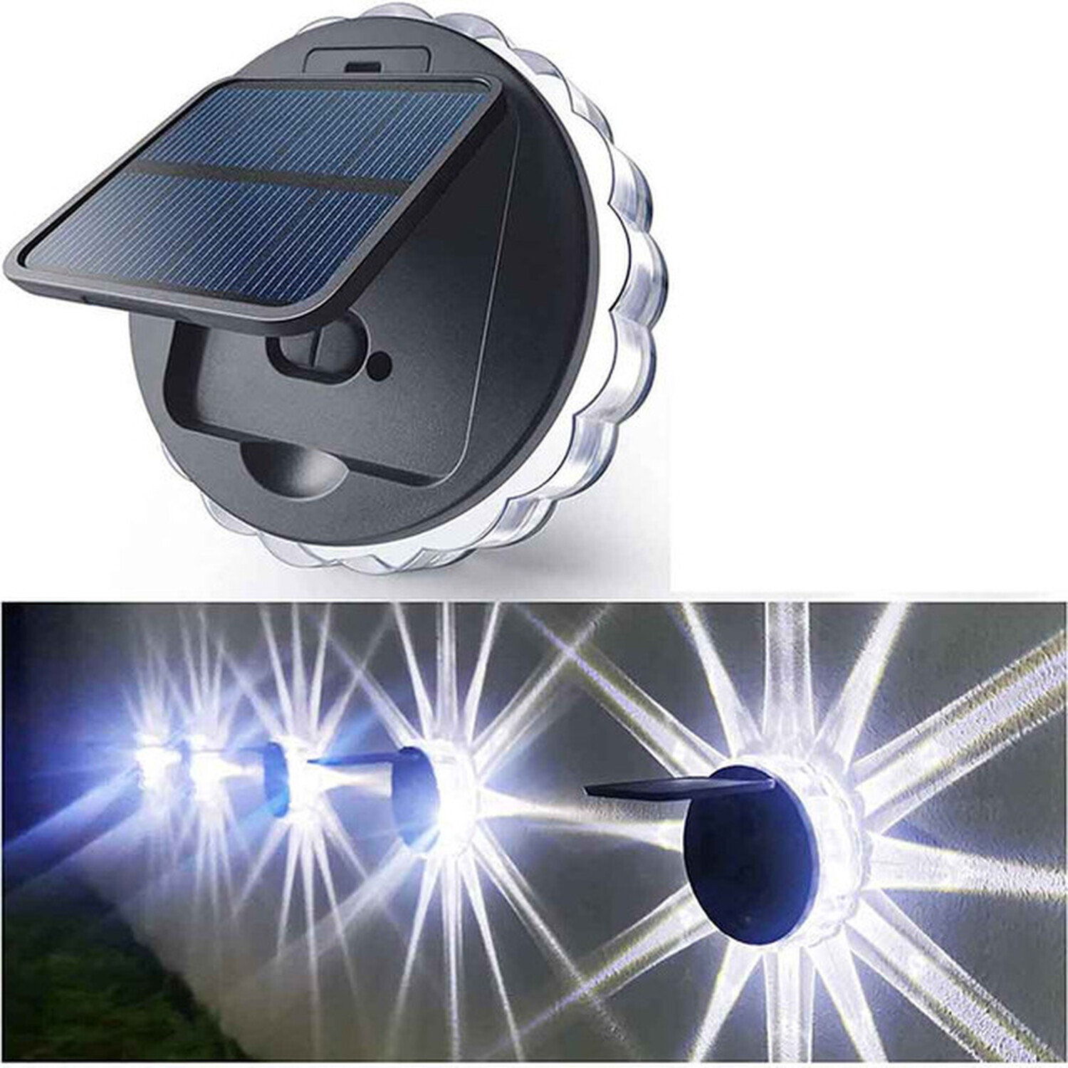 Image of 2pcs Petal Shape Solar Wall Lights&hellip;