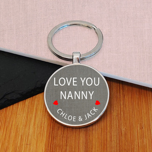 Personalised Love You Key Ring