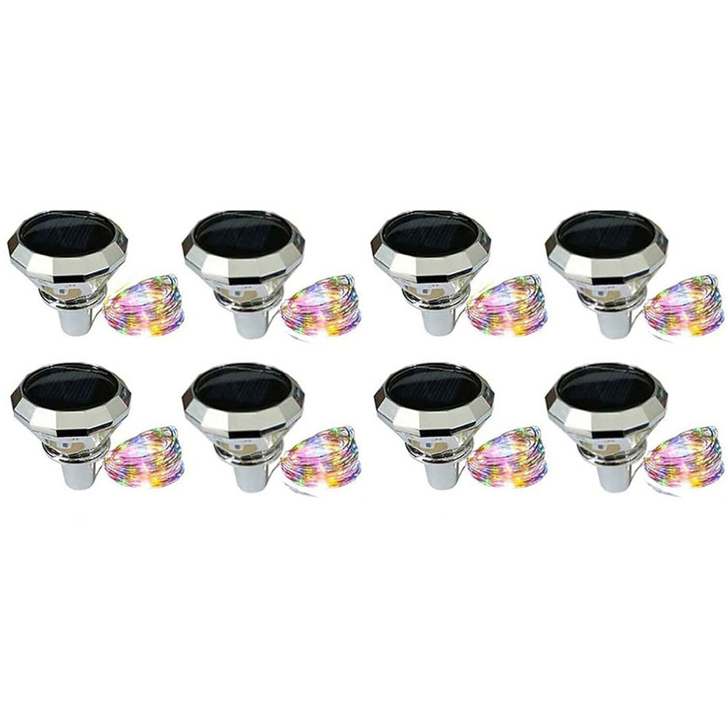 Image of Pack of 8 Solar Wine Bottles&hellip;
