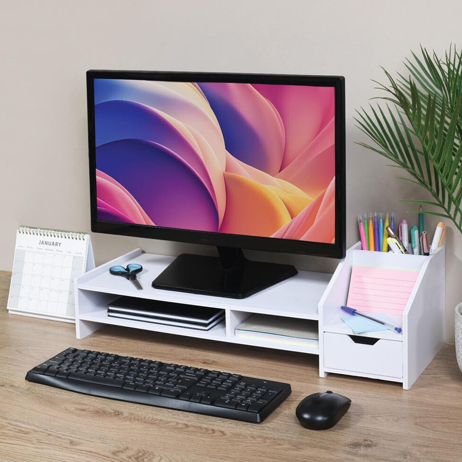 Flatpack Monitor Stand - White