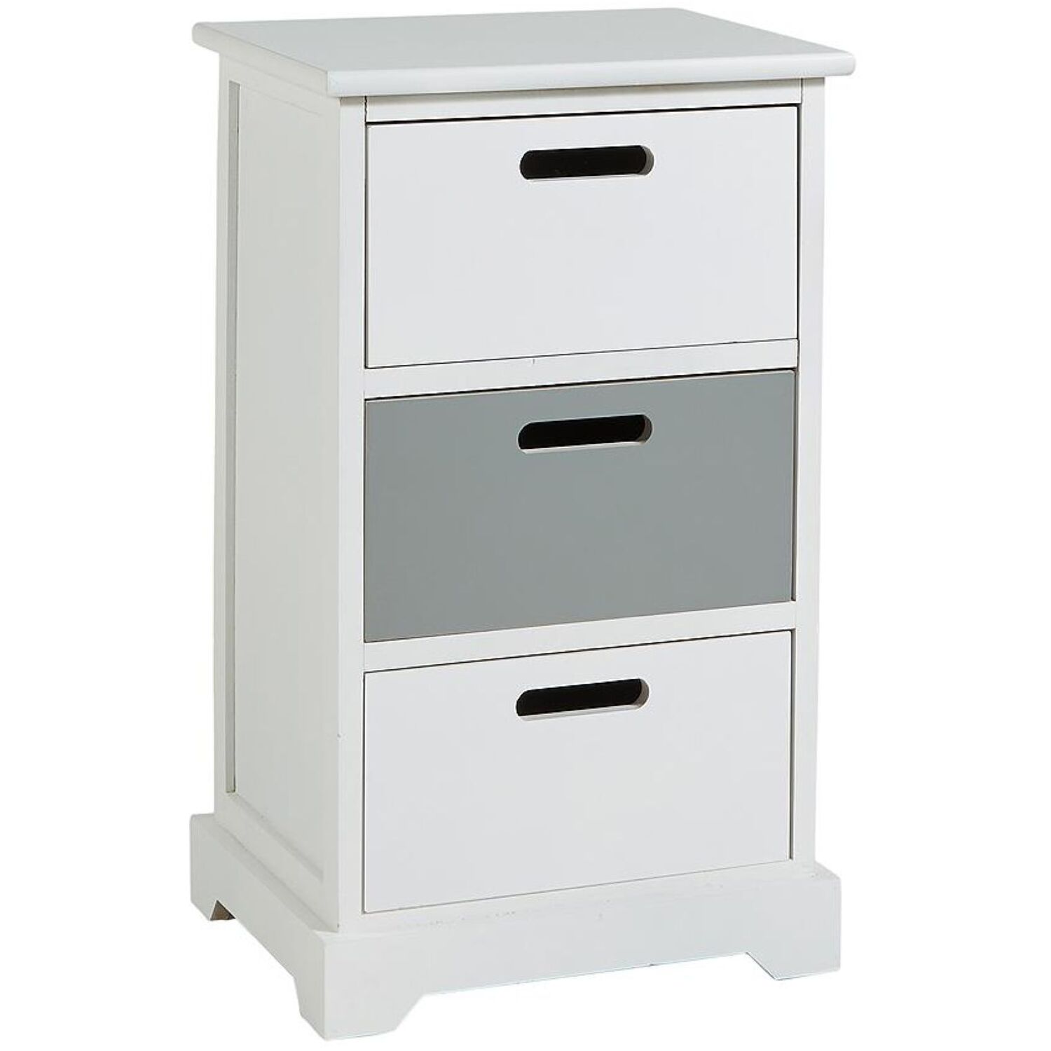 Small Chest Unit Ullswater 3 Drawer Chest Storage Unit - WhiteGrey