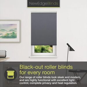 Chocolate / 60 Thermal Blackout Roller Blinds shot 14606039