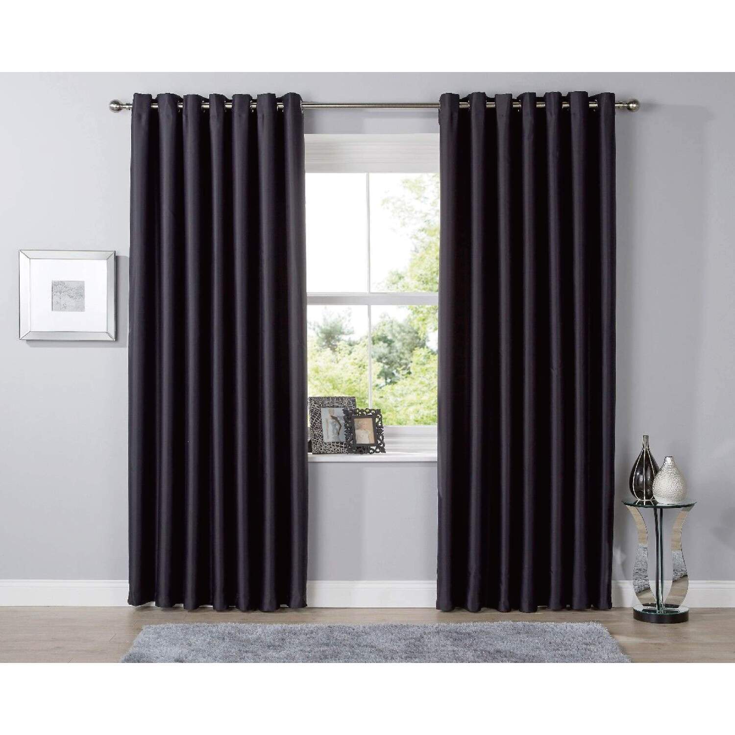 Blackout Curtains - Black / 117cm / 137cm