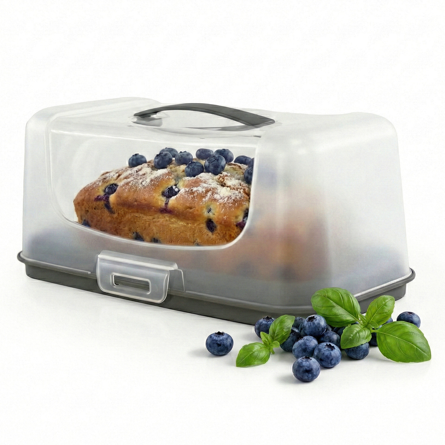 Image of Rectangular Cake Carrier with Handle Airtight&hellip;