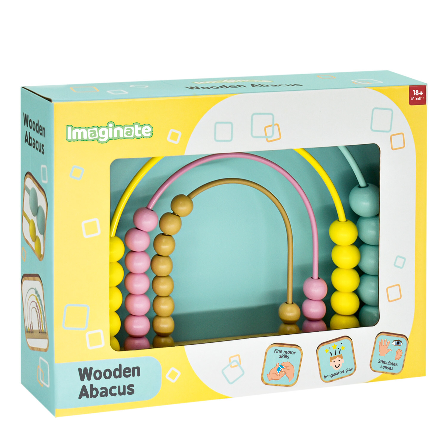 Imaginate Rainbow Wooden Abacus
