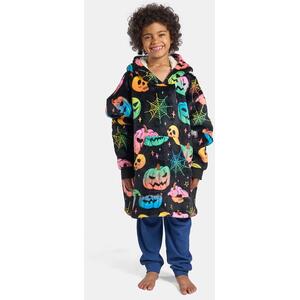 OHS Kids Neon Halloween Print Hoodie Blanket