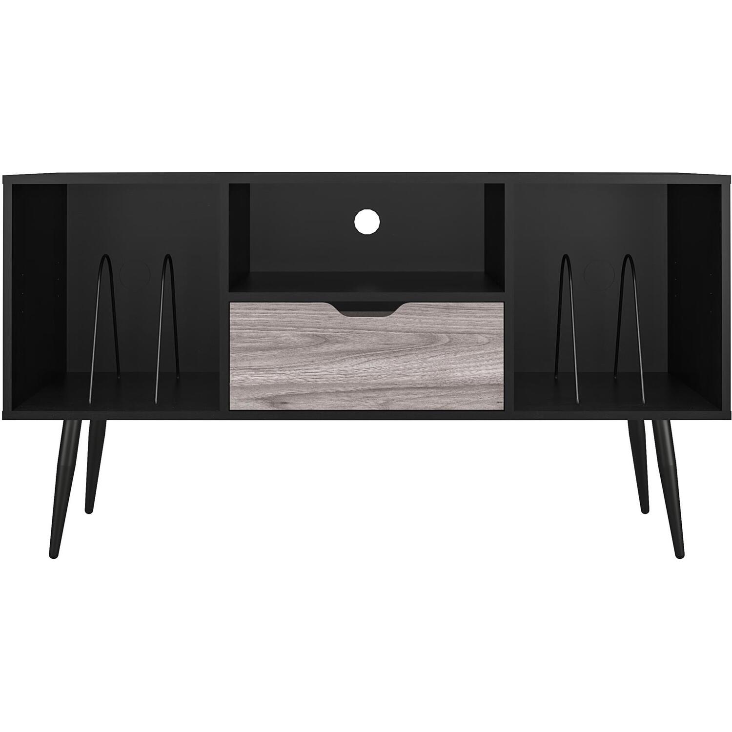Dorel Home Copley TV Stand 55 inches, Black Oak, 66 x 121 x 50cm (H x W x D) - Image 2