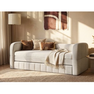 Livia Day Bed with Trundle Cream