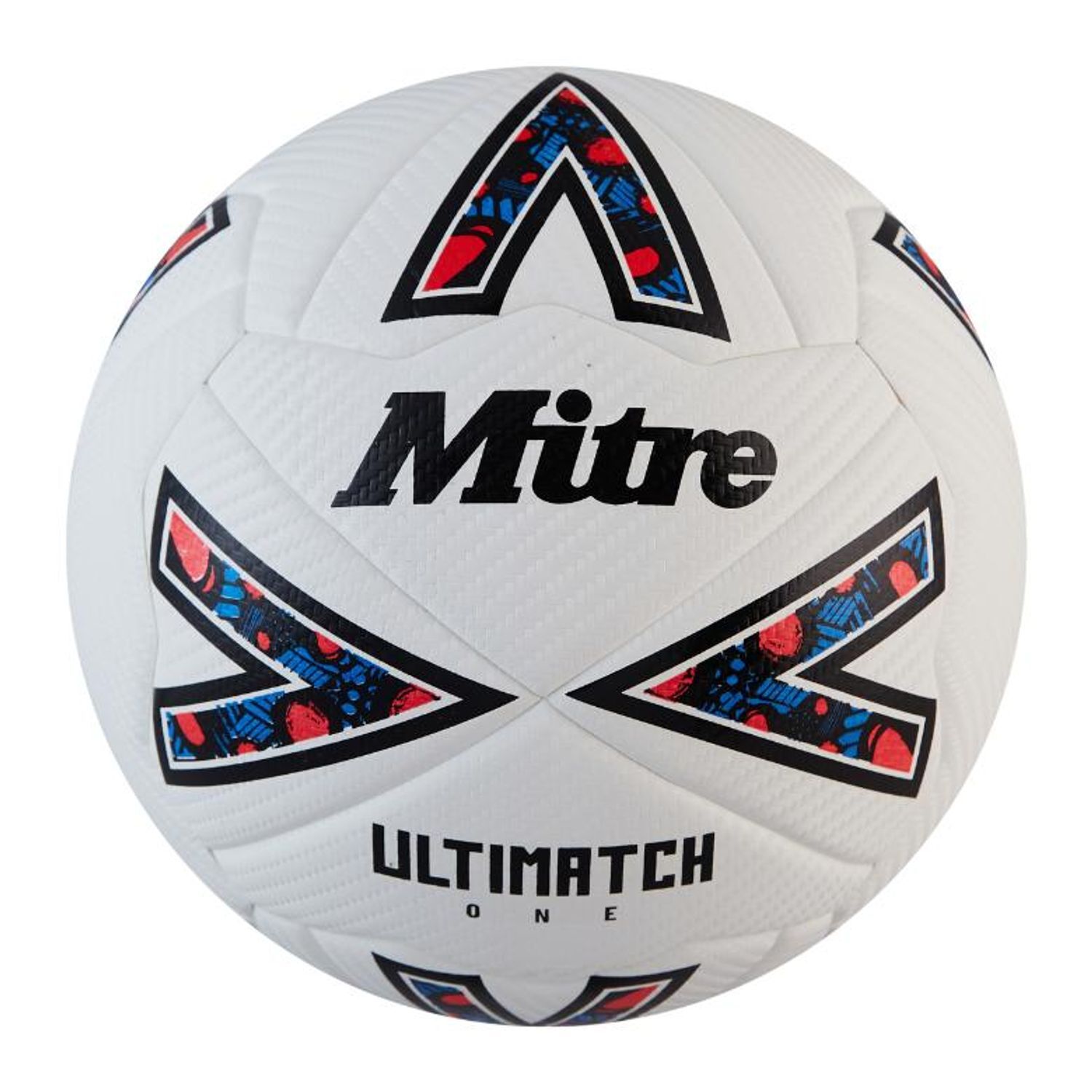 Mitre Ultimatch One Football - White/Black/Red / 1