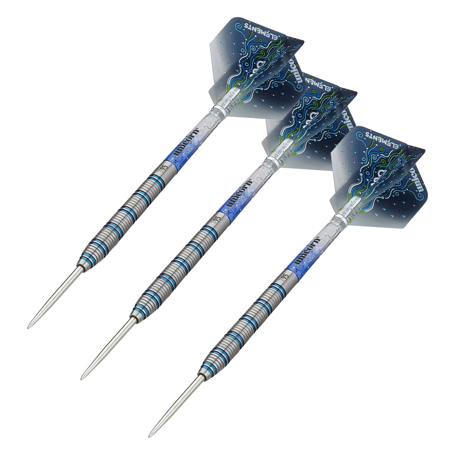 Unicorn T95 Core Xl Tungsten Darts Set (Pack Of 3) - Grey/Blue/White / 20G