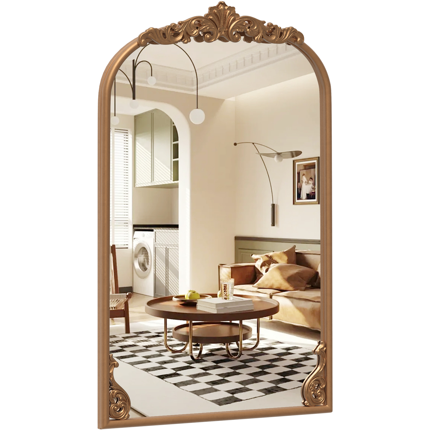Costway Arched Vintage Mirror
