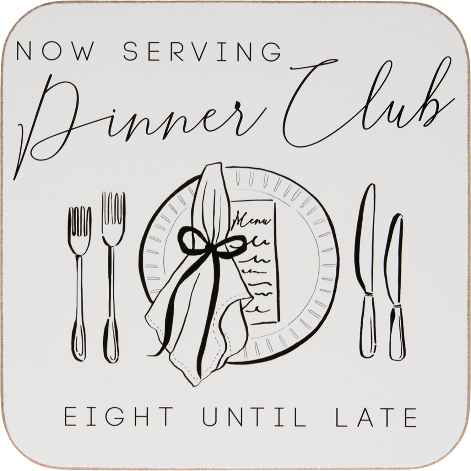 Image of Pack of 6 Dinner Club Coasters&hellip;