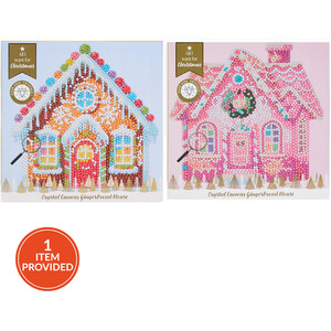 Crystal Canvas Gingerbread House Kit