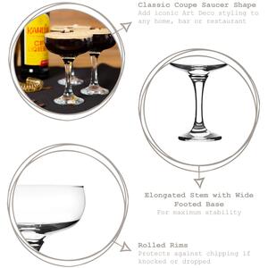 Misket Espresso Martini Glasses - 235ml - Pack of 6