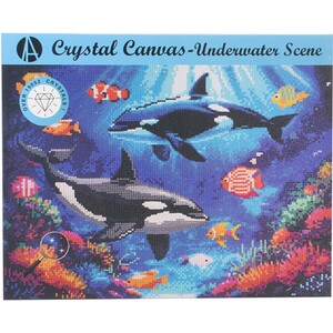 Underwater Scene Crystal Canvas Kit