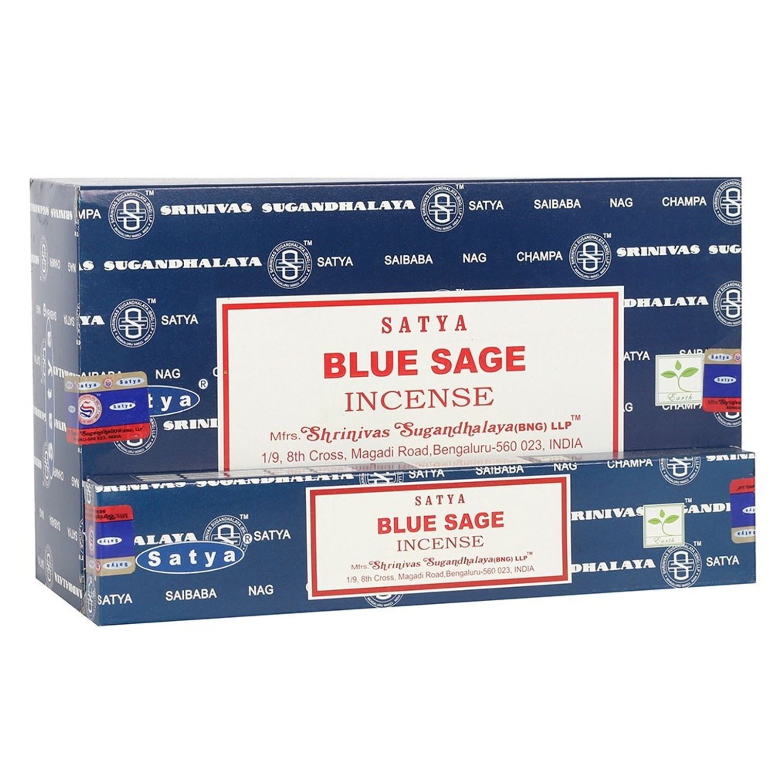 Something Different Satya Blue Sage Incense Sticks (12 Packs) - Blue