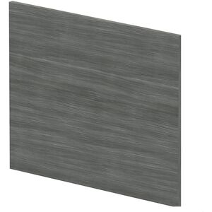 700mm Square MFC Reversible Shower Bath - Woodgrain Anthracite