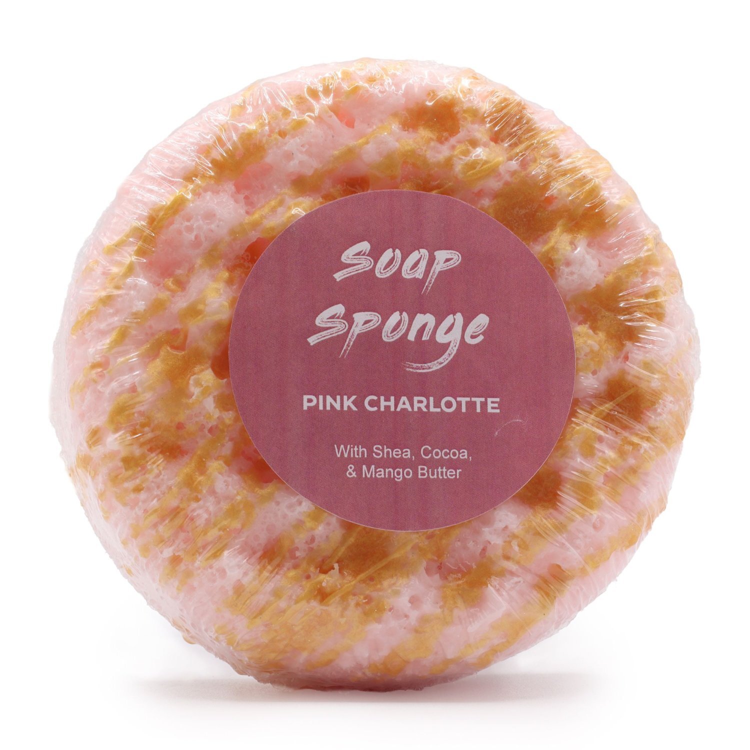 Kdmk Pink Charlotte Butter Bubble Soap Sponge With Shea Cocoa Mango - Baby Pink