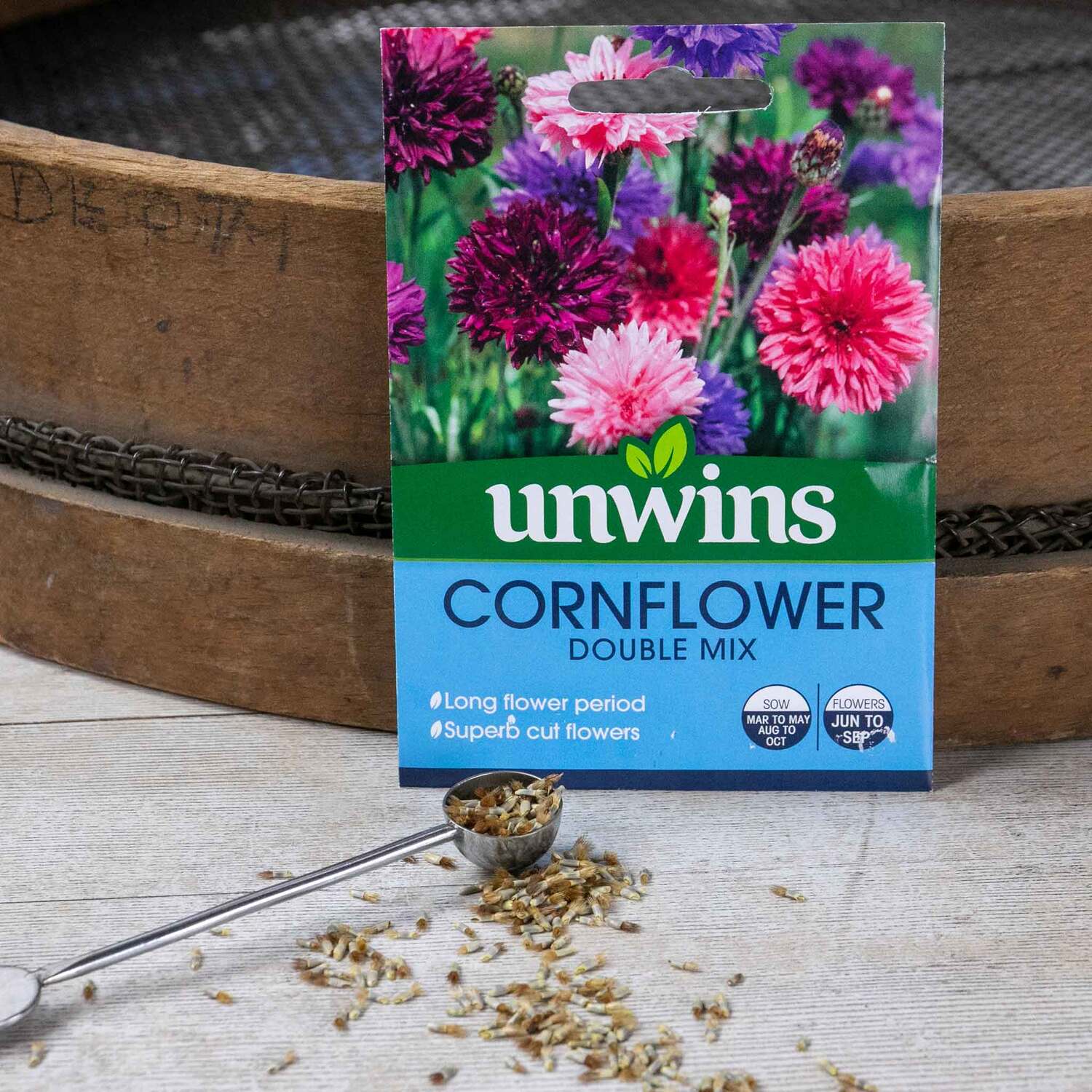 Unwins Cornflower Seeds Double Mix - Neutral