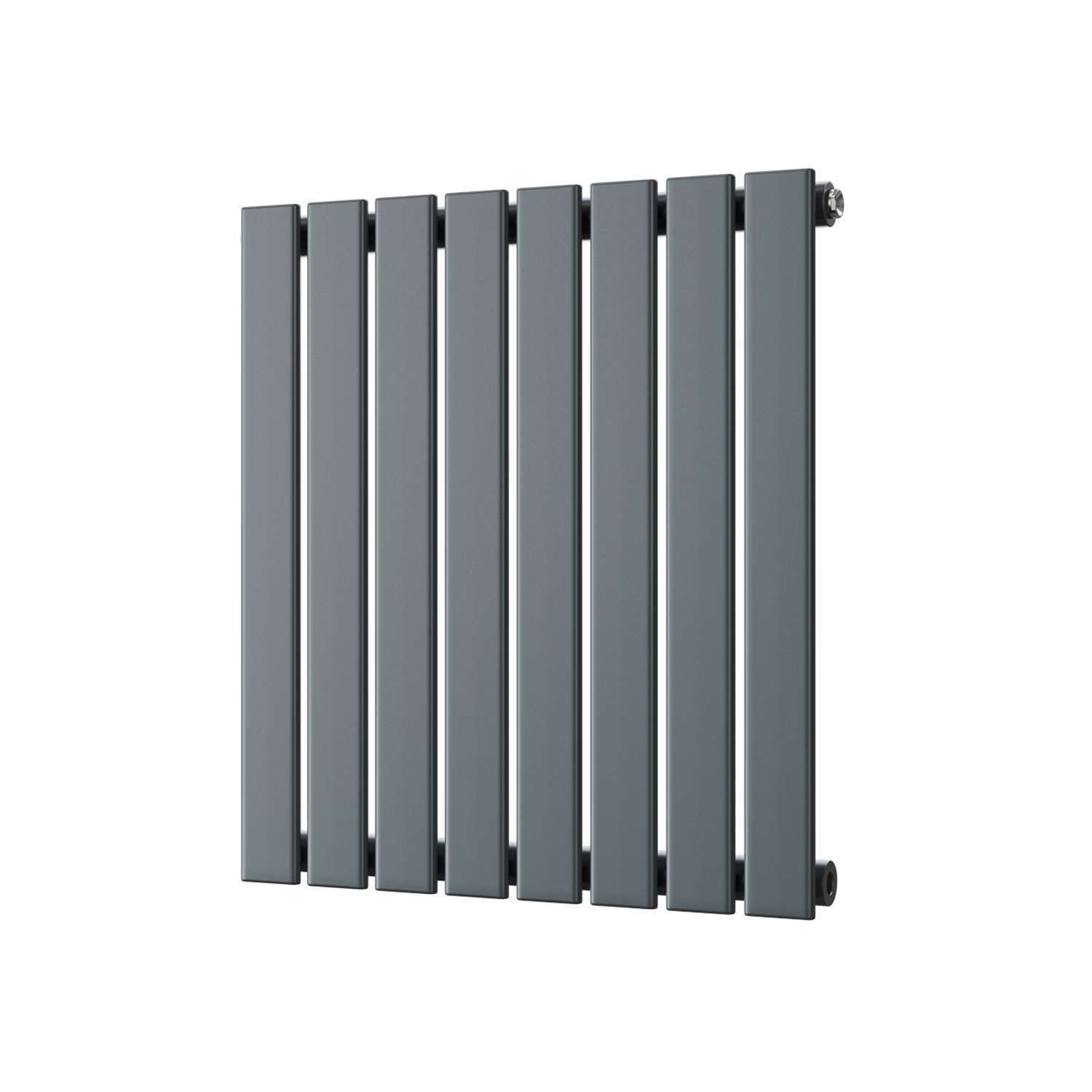 Uk Radiators Typhoon - Anthracite Designer Radiator Single Panel - Anthracite / 544Mm / 600Mm