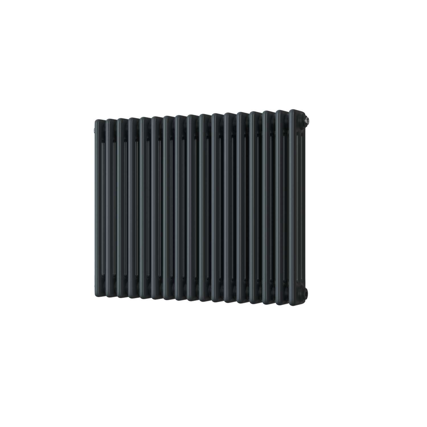 Uk Radiators Alpha - Anthracite 3 Column Radiator - Anthracite / 600Mm / 777Mm