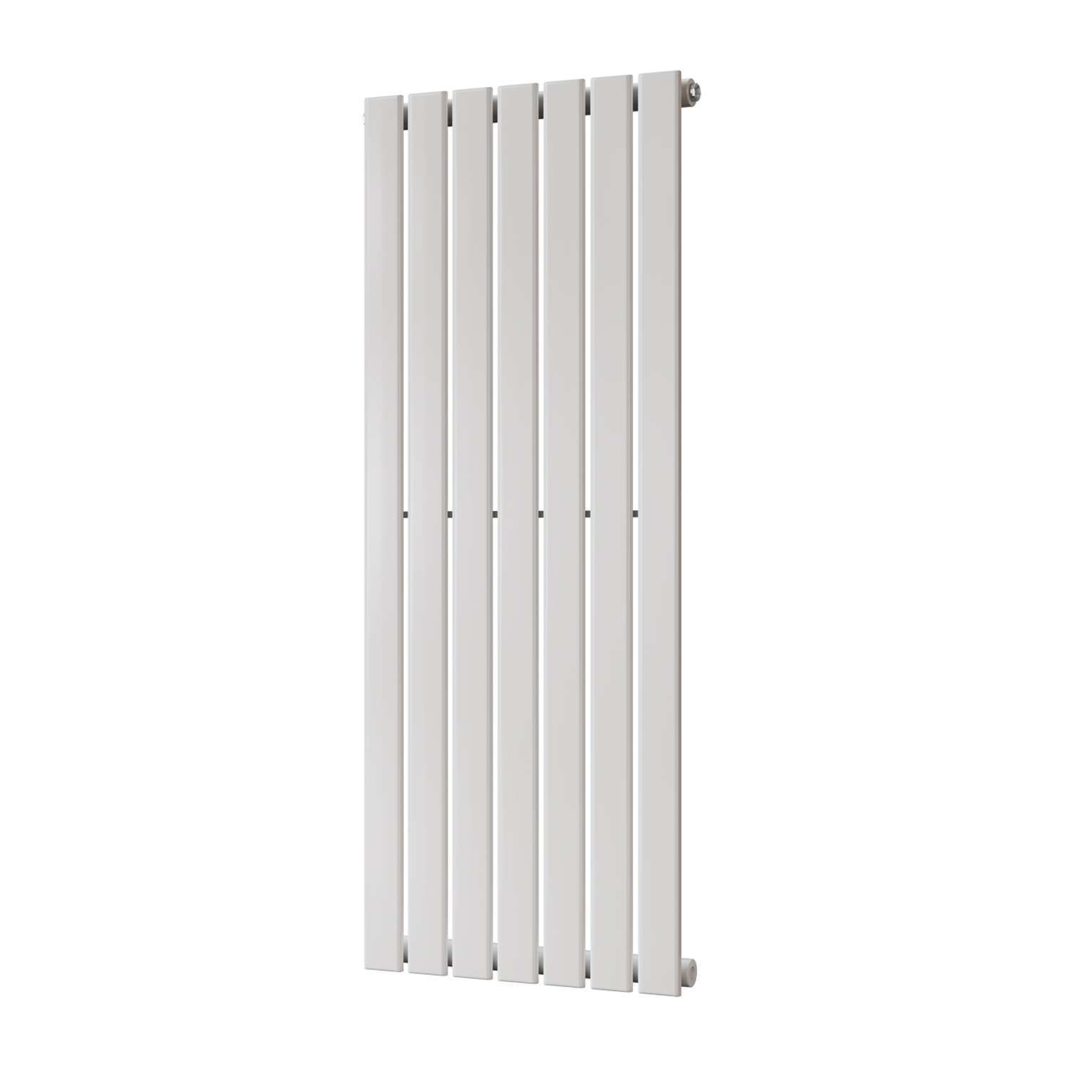 Uk Radiators Typhoon - White Vertical Radiator Single Panel - Feet Included - White / 1200Mm / 476Mm