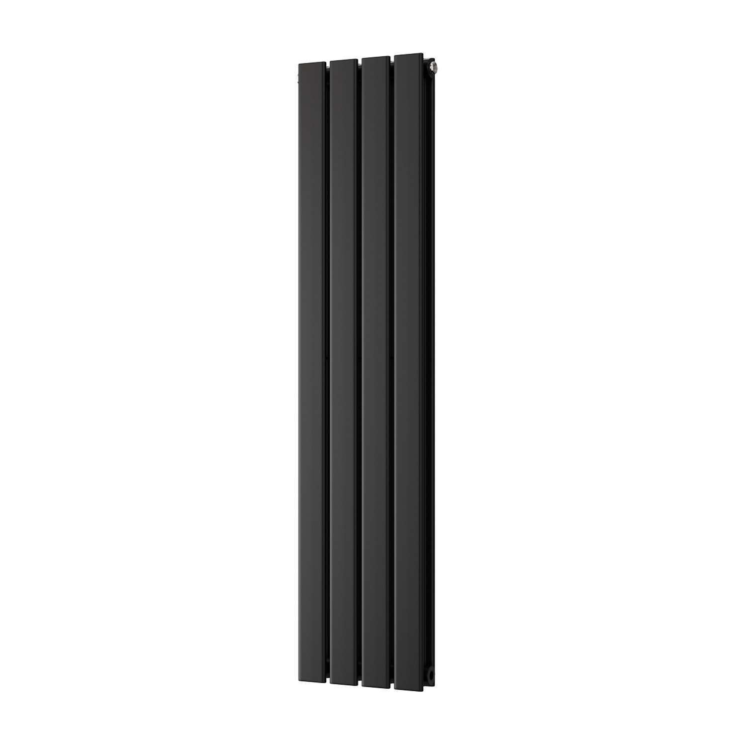 Uk Radiators Typhoon - Black Horizontal Radiator Double Panel - Feet Included - Black / 1200Mm / 272Mm