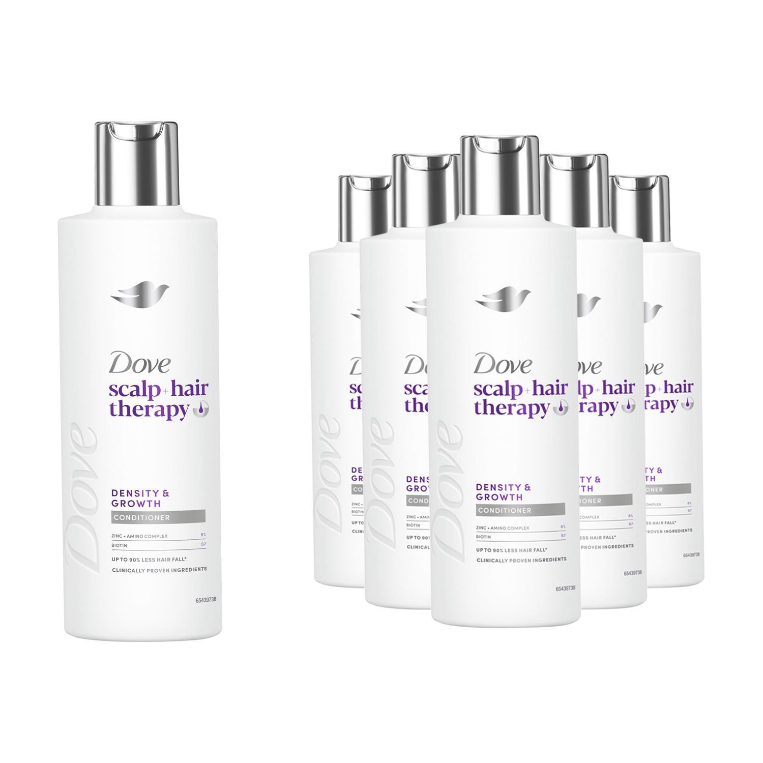 Dove Scalp + Hair Therapy Density & Growth Conditioner 6X250ml Biotin & Zinc - Image 3