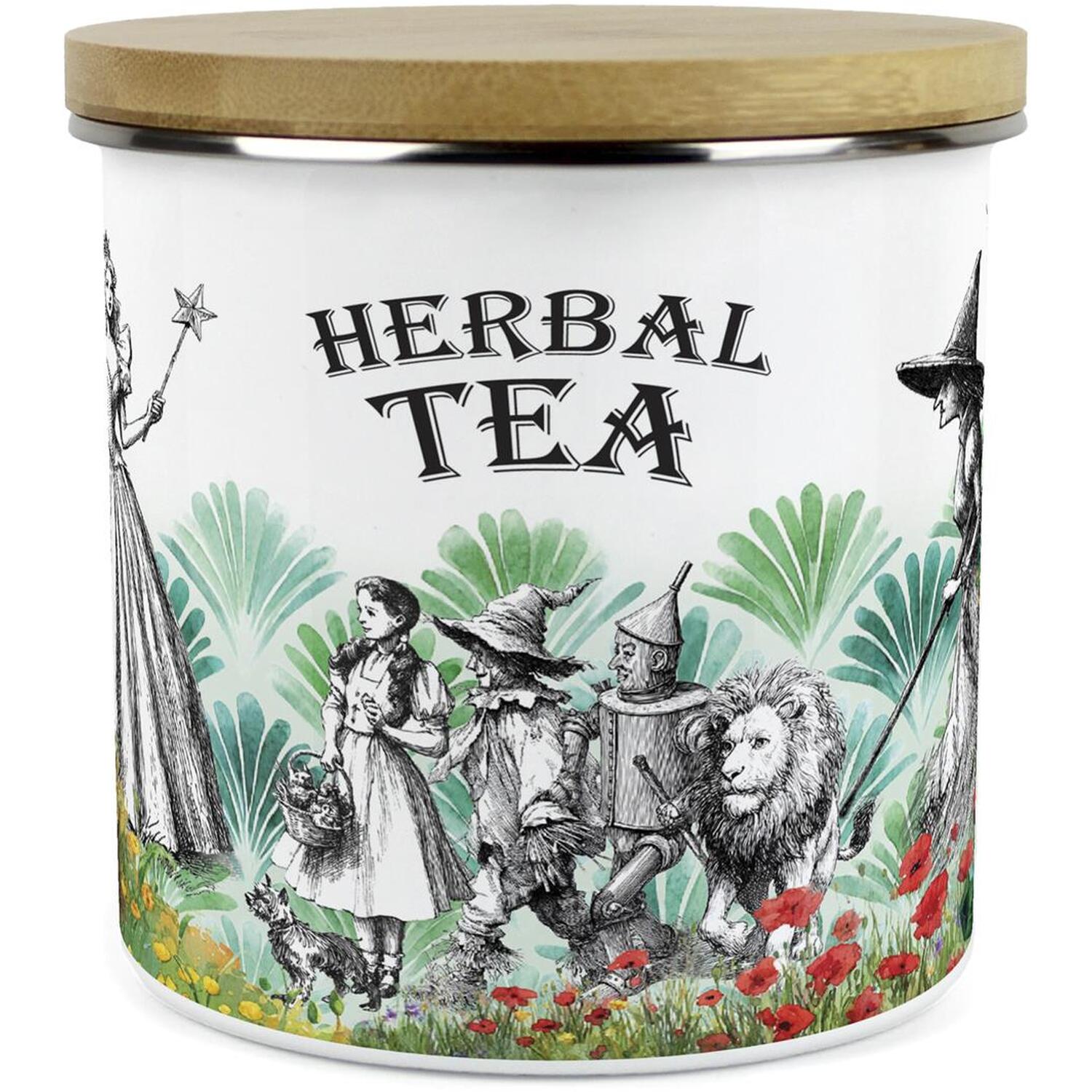 Wizard of Oz Herbal Tea Canister - 1.2L Enamel Kitchen Container Homeware Gift - Image 2