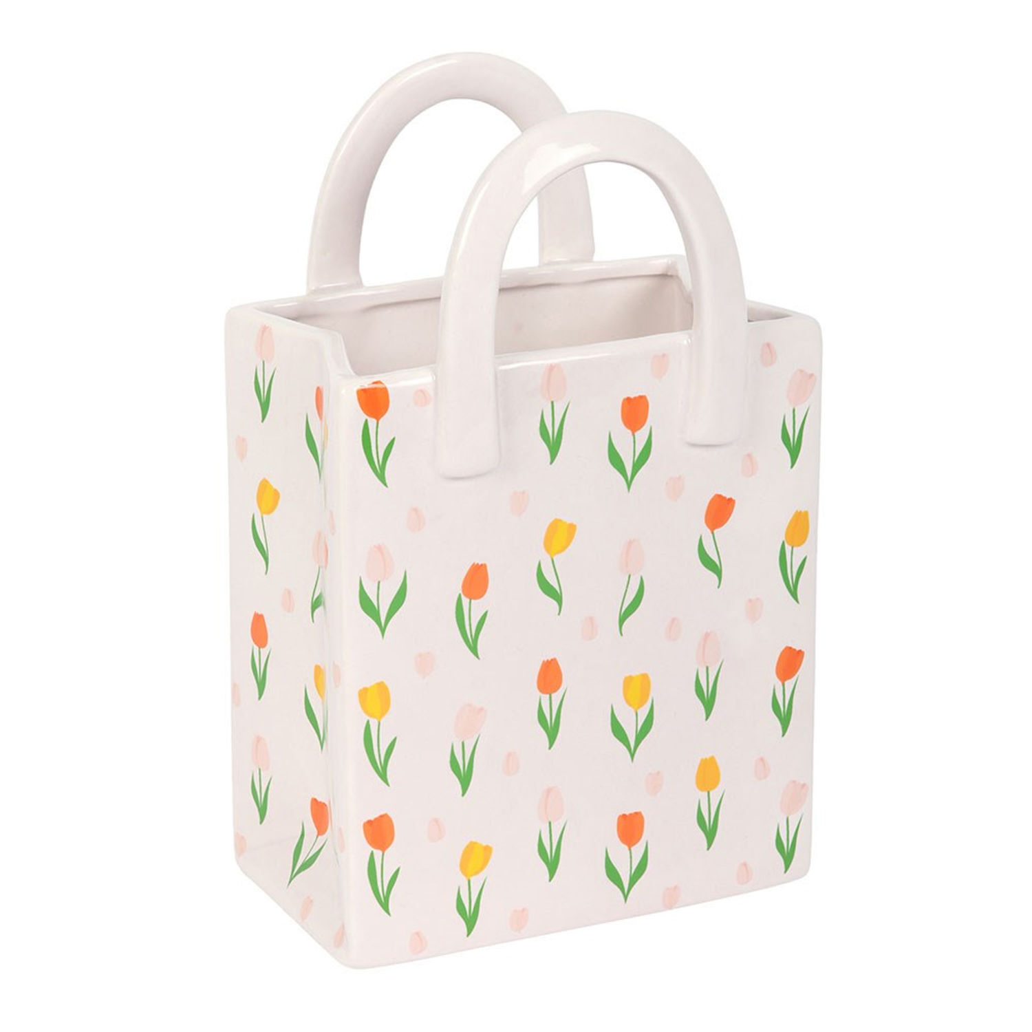 Something Different Tulip Flower Vase - White