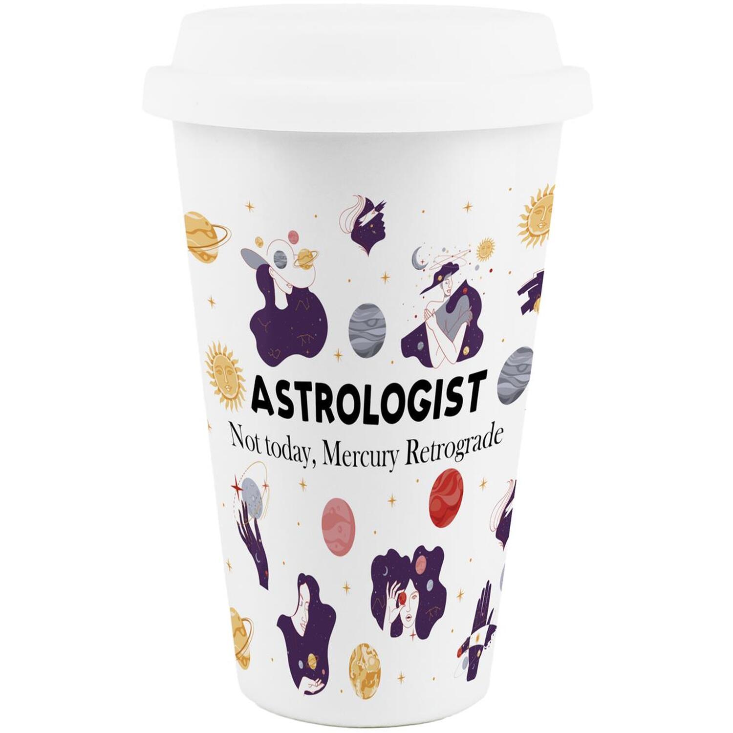 Image of Novelty Astrologist Ceramic Travel Mug -&hellip;