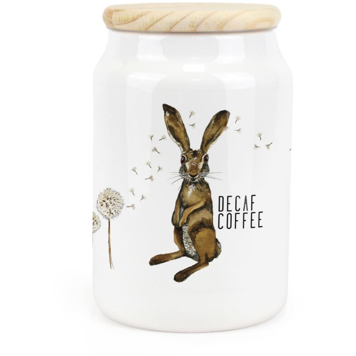 B&Q - Purely HomeHares & DandelionsDecaf Coffee CanisterKitchen Storage Jar - Image 3