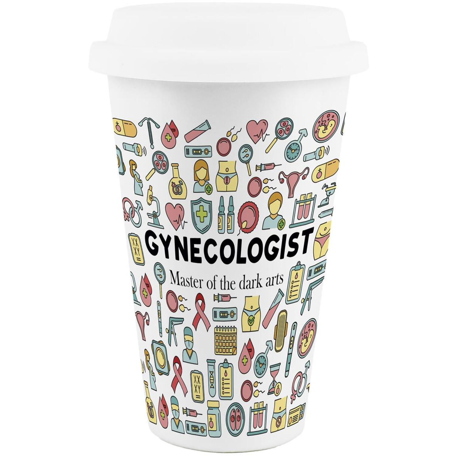 Image of Novelty Gynecologist Ceramic Travel Mug -&hellip;