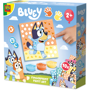 Bluey - Fingerprint paint art