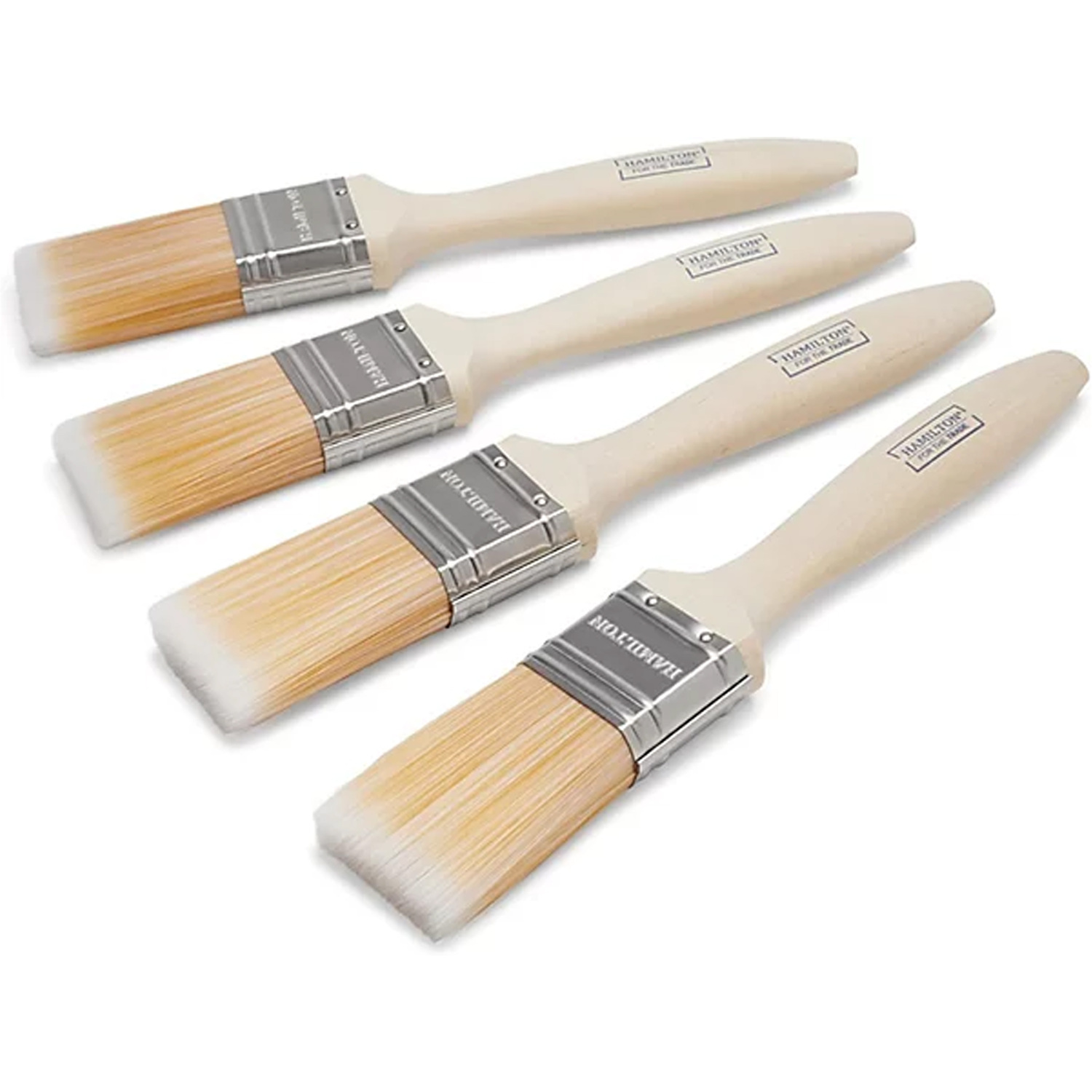 Hamilton Fine Tip Emulsion Gloss Paint Brushes 4 Pack - Image 2