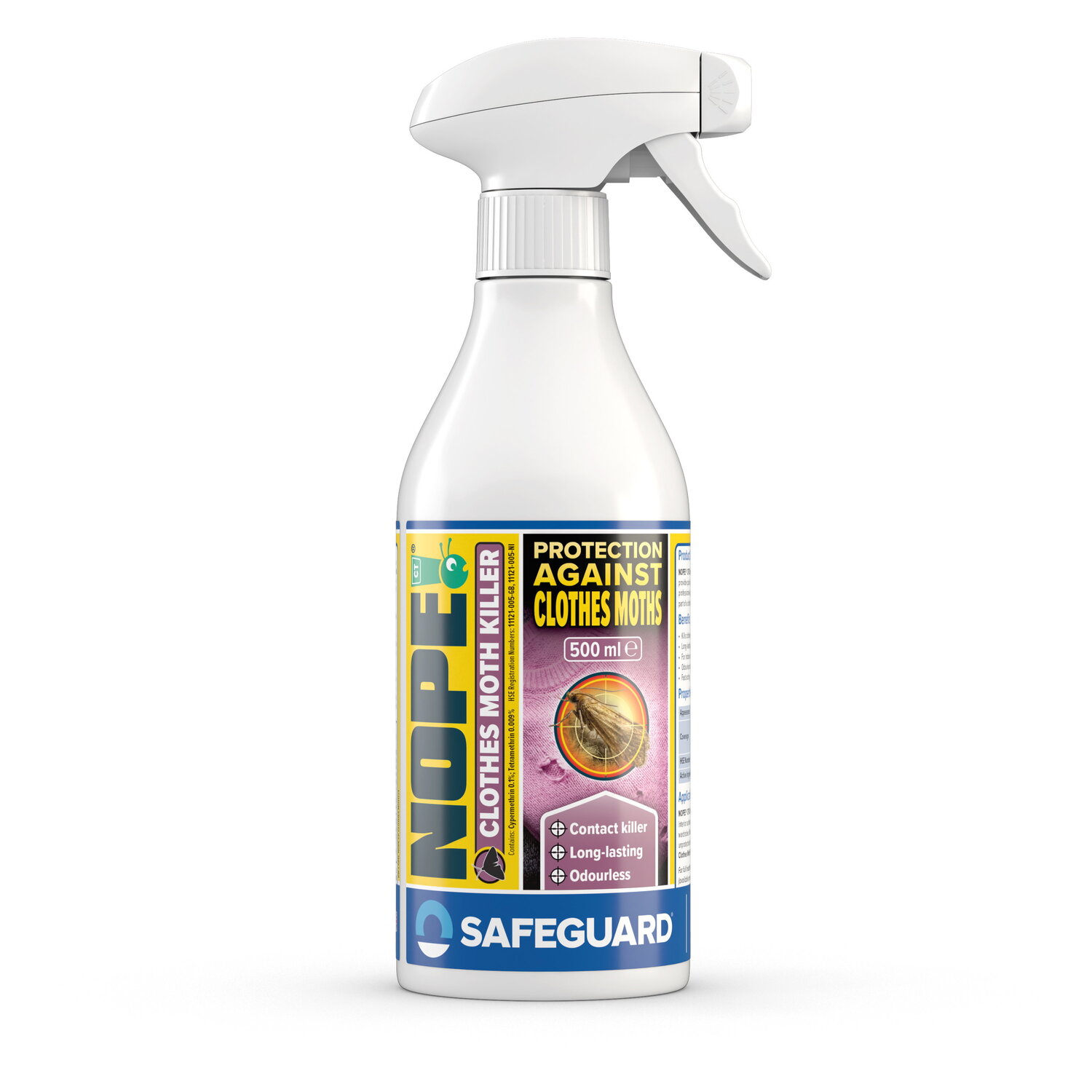 NOPE! Moth Killer Spray for Home, Wardrobe & Carpet (500ml)  For All Moth Stages - Image 3